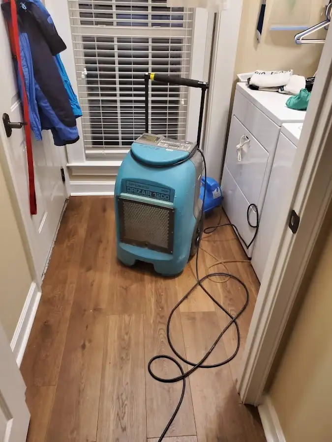 Commercial dehumidifier deployed for Flood Damage Cleanup in Groveton